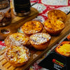 Natas, (traditional portuguese dessert made of puff pastry, eggs, milk and cinnamon)