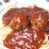 Tasty's Spaghetti with Bolognese sauce, topped with homemade meatballs (100% ground beef)